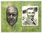 Lot - Clark Gable Death Mask & Photo Wall Plaque