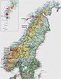 Norwegen Sehenswürdigkeiten Karte - Rurradweg Karte