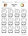 Telling Time Worksheet For Kids