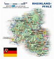 Karte von Rheinland-Pfalz (Bundesland / Provinz in Deutschland) | Welt ...