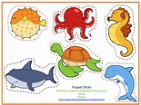 Cut Out Printable Sea Creatures