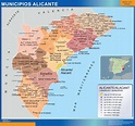 Mapas Alicante | Mapas Murales de España y el Mundo