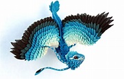 Little blue feather dragon by hontor on DeviantArt