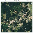 Aerial Photography Map of Liberty, MS Mississippi