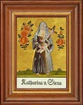 Katharina von Siena | Hinterglas Bilder, Namenspatrone, Berufsheilige ...