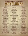 Mayflower Passenger List 1620 Poster Ready to Frame 8.5x11 in 2023 ...