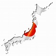 Premium Photo | Japanese flag map
