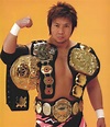 Satoshi Kojima with the Triple Crown Heavyweight Championship & the ...