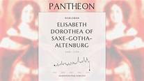 Elisabeth Dorothea of Saxe-Gotha-Altenburg Biography - Landgravine consort of Hesse-Darmstadt ...