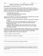 Cell theory scientists types reinforcement worksheet - Name