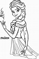 Elsa De Frozen Para Imprimir Colorear Dibujosletras Actividades | Sexiz Pix