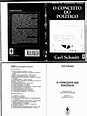 Carl Schmitt - O Conceito Do Politico | PDF