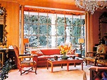 George Cukor's living room in his house at 9166 Cordell Dr. just above ...