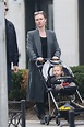 Julia Stiles takes her son for a stroll with a friend in Brooklyn, New ...