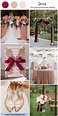 Colors Wedding | Best 8 Rose Gold and Burgundy Wedding Color Ideas