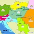 StepMap - Die Umgebung von Ungarn - Landkarte für Ungarn