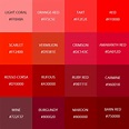 99 Shades Of Red Color With Names Hex Rgb Amp Cmyk Colors Explained ...