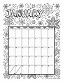 January 2022 Printable Coloring Calendar Page | Woo! Jr. Kids ...