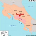 San Jose Costa Rica Road Map