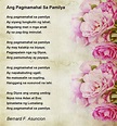 Ang Pagmamahal Sa Pamilya - Ang Pagmamahal Sa Pamilya Poem by Bernard F