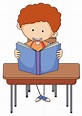 Niño Leyendo Libro Animado - Linda chica leyendo un libro en dibujos ...