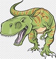 Ilustração T-Rex verde e marrom, Triceratops Dinosaur Tyrannosaurus rex ...