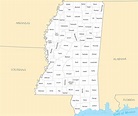 Alphabetical List Of Mississippi Counties - ListCrab.com