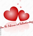 Am 14. Februar ist Valentinstag Stock-Vektorgrafik | Adobe Stock