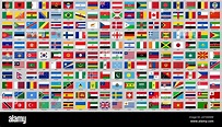 All world countries official national flags Stock Vector Image & Art ...