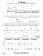 Coldplay "Yellow" Sheet Music Notes | Download Printable PDF Score 89770