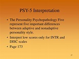 PPT - The Personality Psychopathology Five (PSY-5) PowerPoint ...