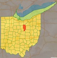 Map of Ashland County, Ohio