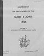 Search for the passengers of the Mary & John, 1630