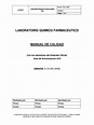 Manual de Calidad Laboratorio Farmacéutico PDF | Farmacéutico | Calidad ...