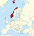 Grande mapa de ubicación de Noruega en Europa | Noruega | Europa ...