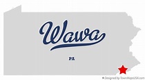 Map of Wawa, PA, Pennsylvania