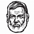 All Things Bill Store | Ernest Hemingway Portrait Illustration | Bill ...