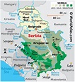 Serbia Large Color Map
