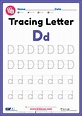 Tracing Letter D Alphabet Worksheet - Free Printable PDF