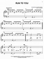 Run To You sheet music by Bryan Adams (Easy Piano – 24279)