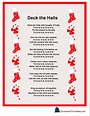 Lyrics To Deck The Halls Printable