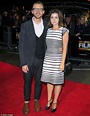 Simon Pegg goes sock-free as he hits the red carpet with wife Maureen ...
