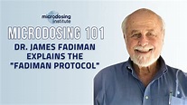 #Microdosing Expert James Fadiman explains the "Fadiman Protocol" - YouTube