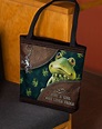 Frog Tote Bag Frog Shoulder Bag Frog Handbag Just A Girl | Etsy