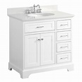 Aria 36" Bathroom Vanity with White Cabinet and Quartz Top - Walmart ...
