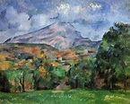 Paul Cézanne, picture Mont Sainte-Victoire 1890 | ArtsViewer.com