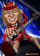 JalCaricaturas: Caricatura: Angus Young (AC/DC)