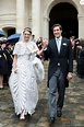 Mariage du prince Napoléon et Olympia : robe audacieuse et tendre ...