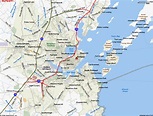 Maine USA Map Google - ToursMaps.com