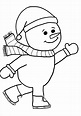 Free Printable Snowman Coloring Pages For Kids